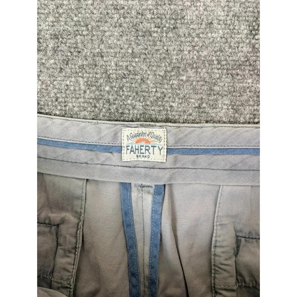 Faherty All Day Shorts Mens Gray Chino Casual Cotton Stretch 9